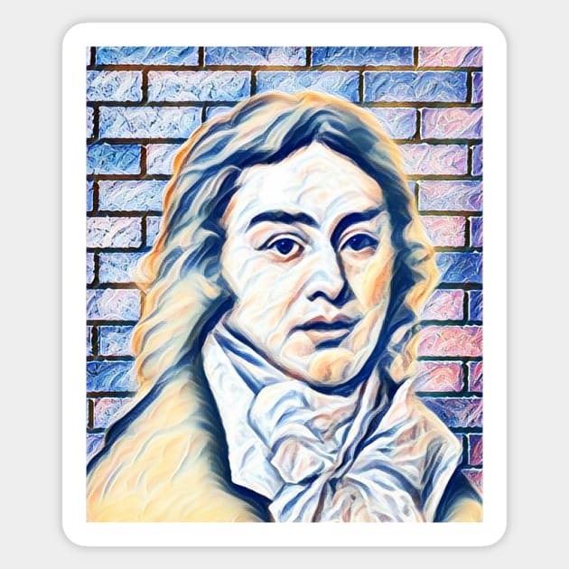 Samuel Taylor Coleridge Portrait | Samuel Taylor Coleridge Artwork 12 Sticker by JustLit